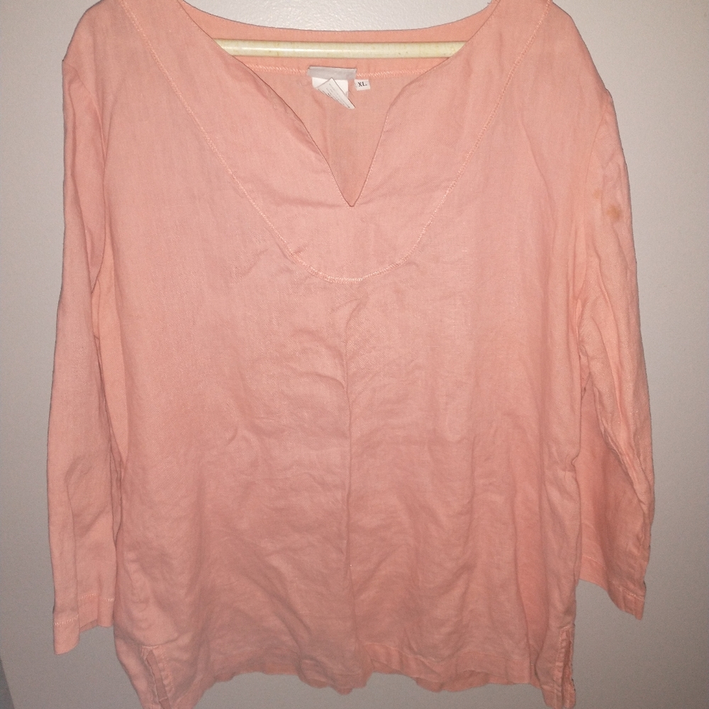 Boutique linen top
